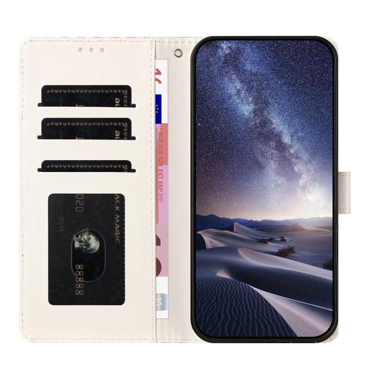 For Galaxy A15 5G Star Pattern Magnetic Buckle Vegan Leather Phone Case with Wrist Strap