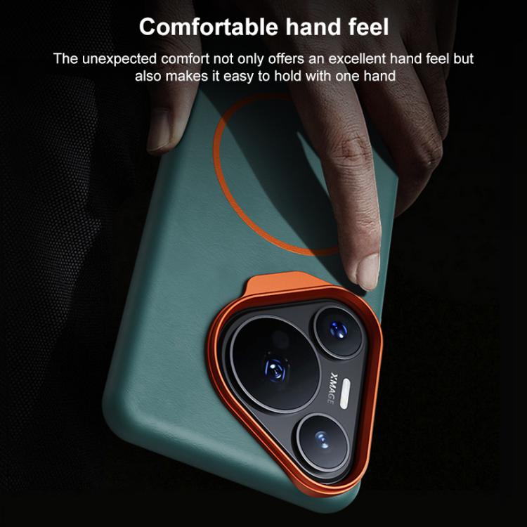 For Huawei Pura 70 Pro Elephant Leather Full Coverage Magnetic Microfiber Leather PC Phone Case