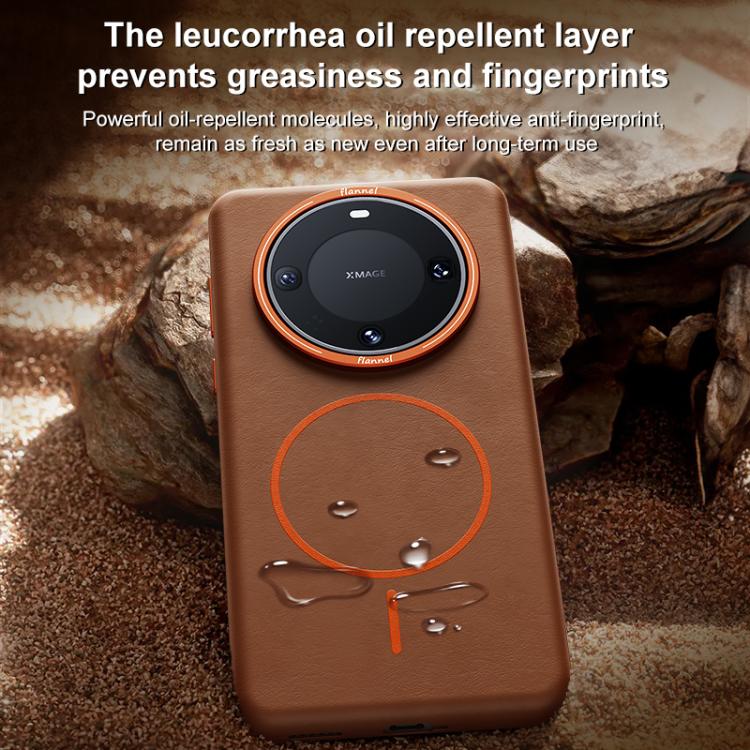 For Huawei Mate 60 Elephant Leather Full Coverage Magnetic Microfiber Leather PC Phone Case
