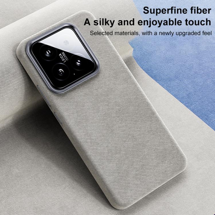 For Xiaomi 14 Pro Flannel Textured Magnetic Full Coverage Phone Case