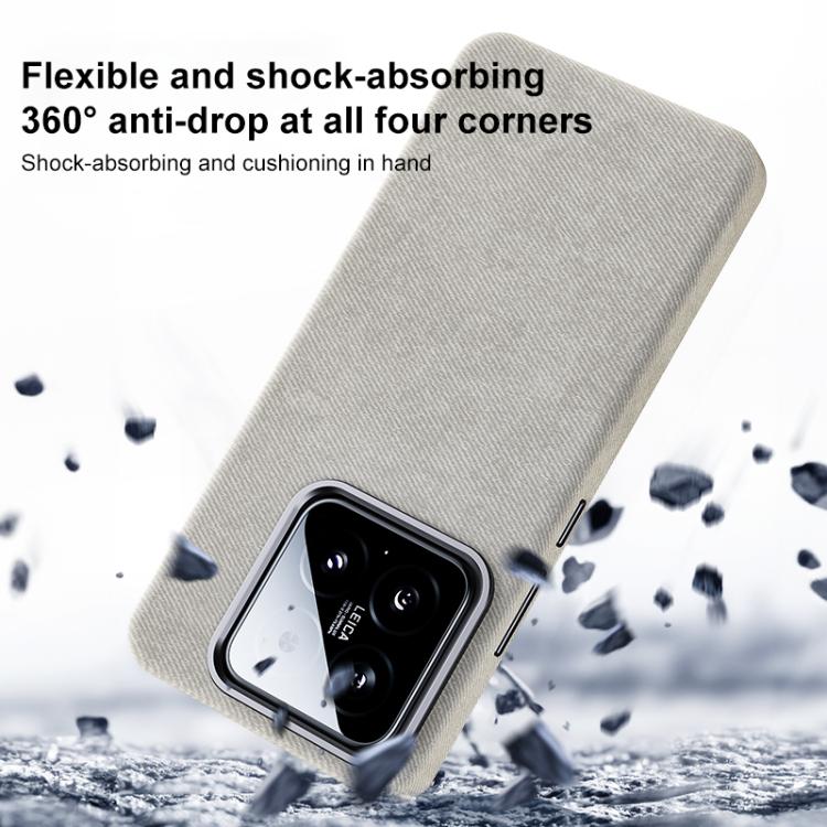 For Xiaomi 14 Flannel Textured Magnetic Full Coverage Phone Case
