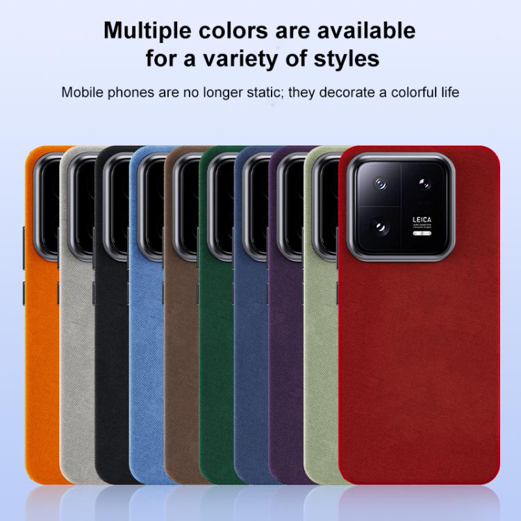 For Xiaomi 13 Pro Flannel Textured Magnetic Full Coverage Phone Case