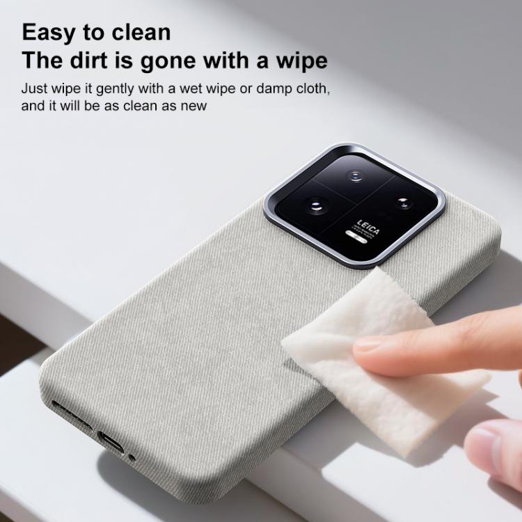 For Xiaomi 13 Pro Flannel Textured Magnetic Full Coverage Phone Case