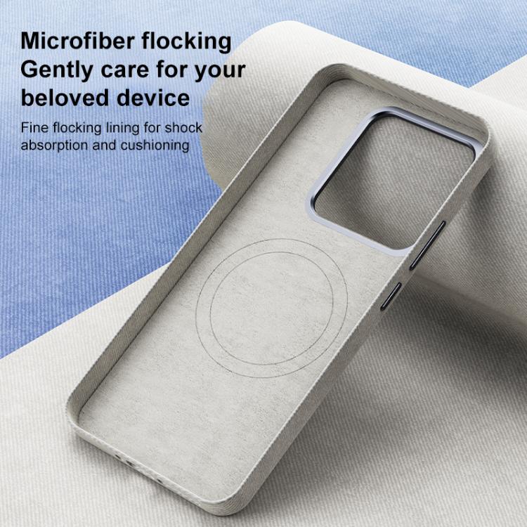 For Xiaomi 13 Flannel Textured Magnetic Full Coverage Phone Case