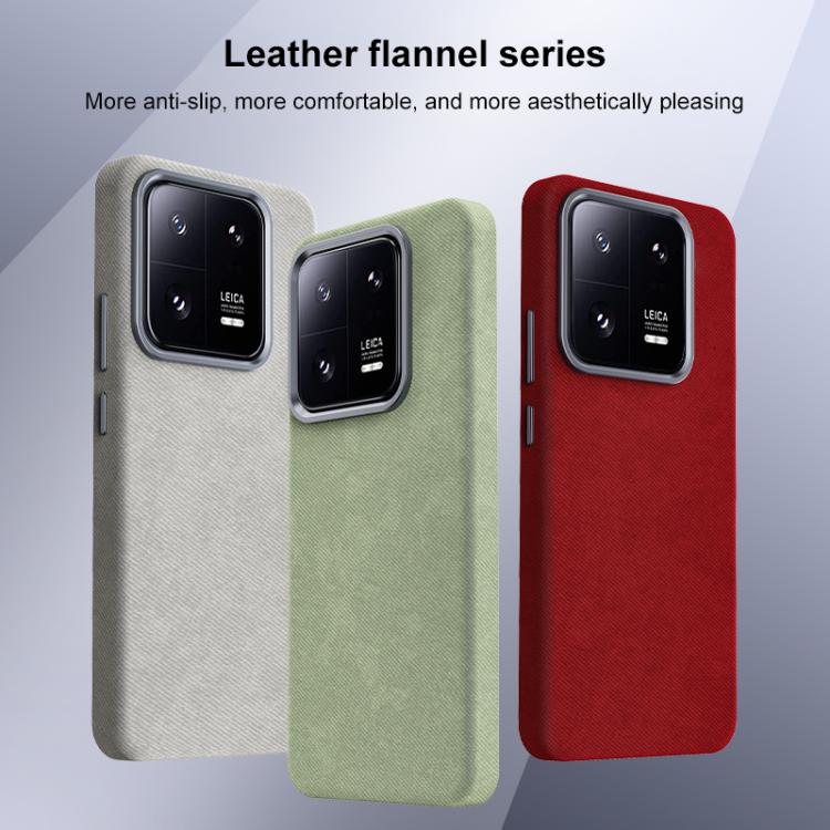 For Xiaomi 13 Flannel Textured Magnetic Full Coverage Phone Case