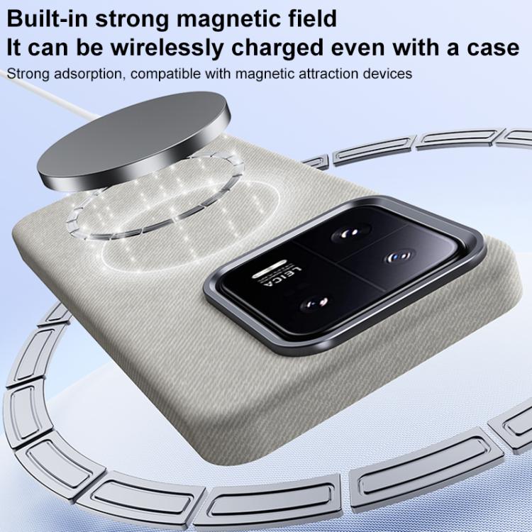 For Xiaomi 13 Flannel Textured Magnetic Full Coverage Phone Case