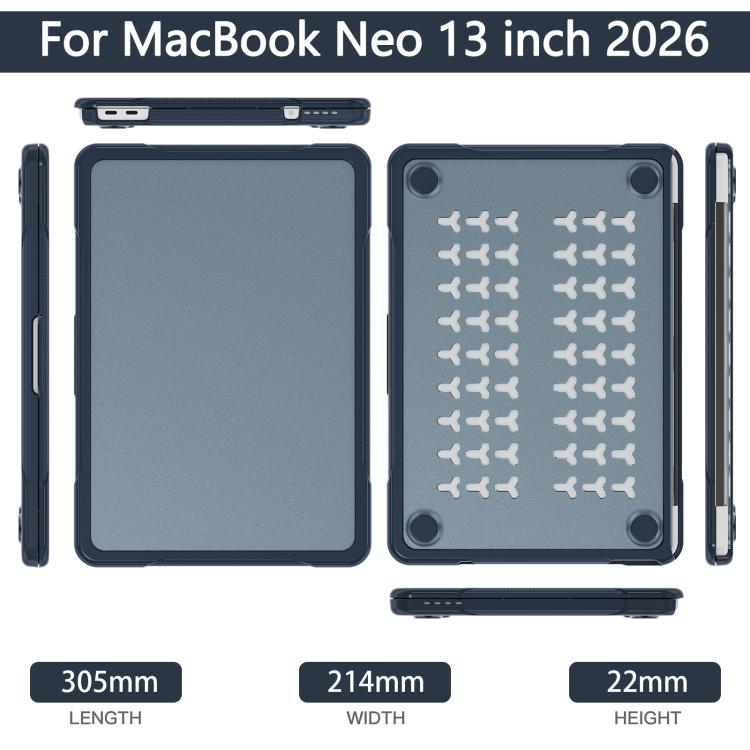 For MacBook Neo 13 inch 2026 A3404 Translucent Laptop Protective Case