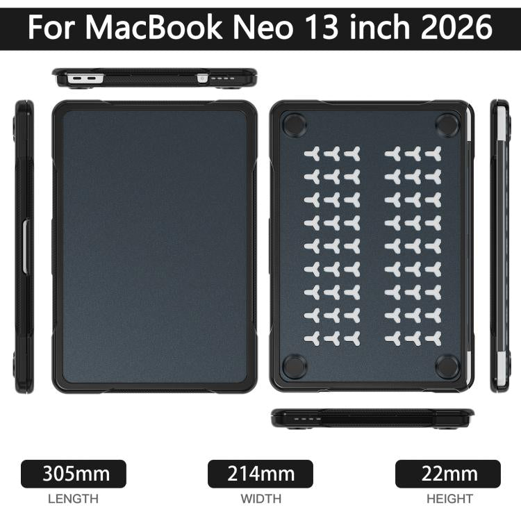 For MacBook Neo 13 inch 2026 A3404 Translucent Laptop Protective Case