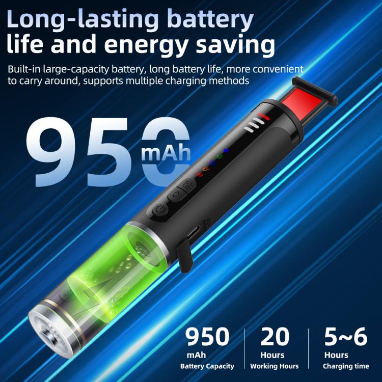 T016 Portable Multifunctional Intelligent Infrared Detector - Black
