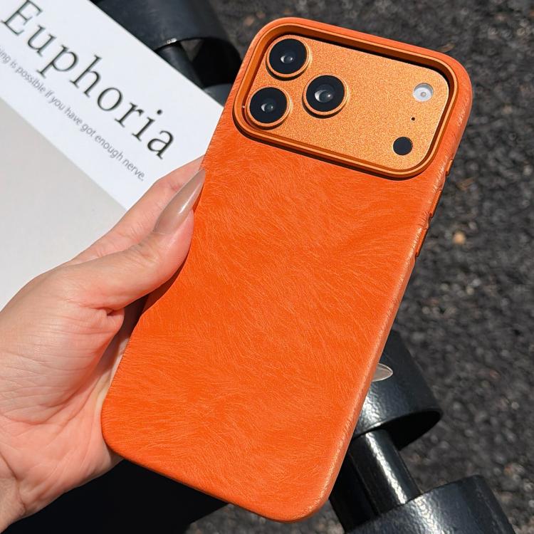 For iPhone 17 Pro Horsehair Pattern Magnetic Full Coverage TPU Phone Case