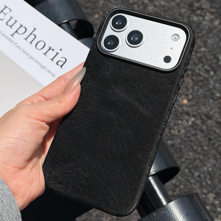 For iPhone 17 Pro Horsehair Pattern Magnetic Full Coverage TPU Phone Case