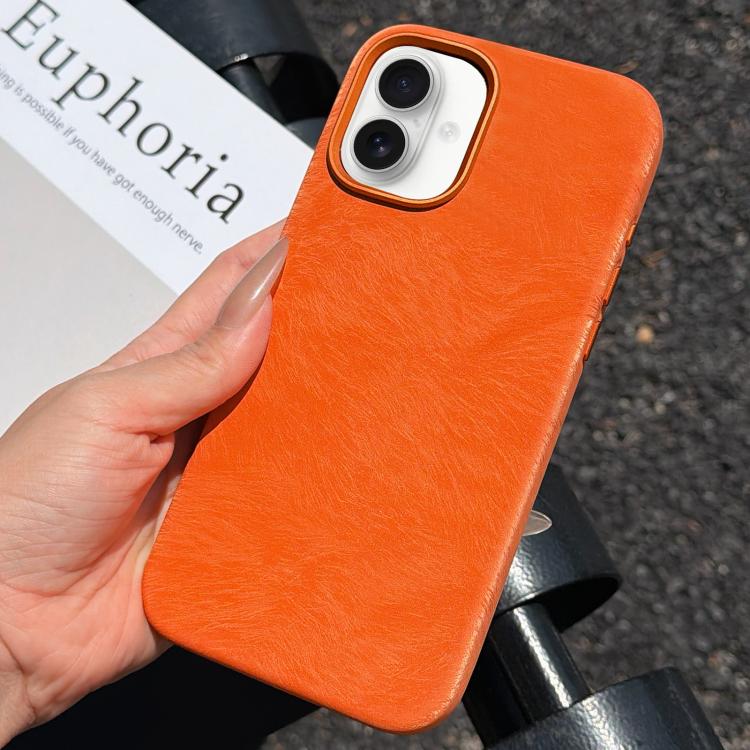 For iPhone 16 Horsehair Pattern Magnetic Full Coverage TPU Phone Case