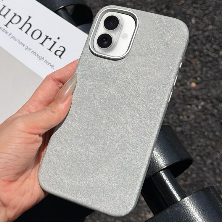For iPhone 16 Horsehair Pattern Magnetic Full Coverage TPU Phone Case