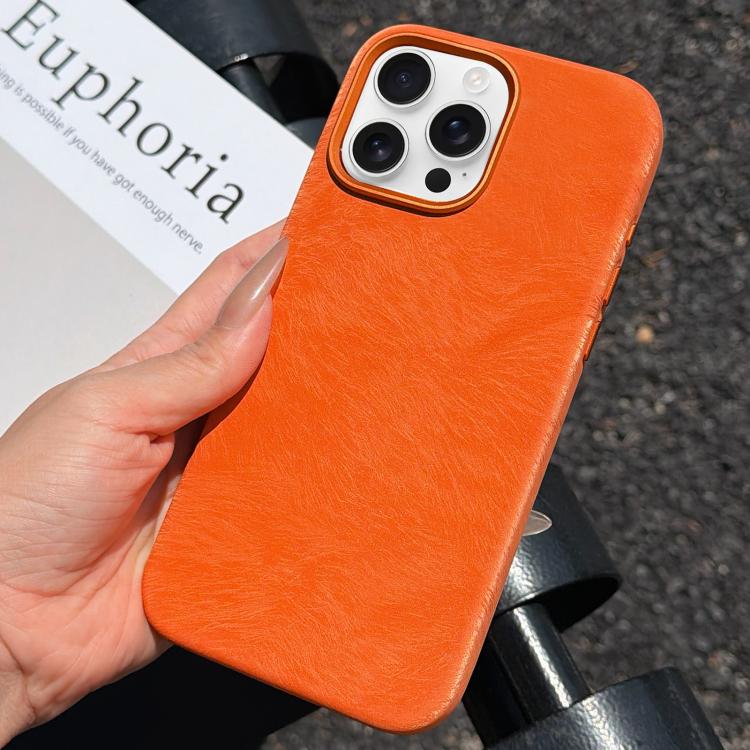For iPhone 15 Pro Horsehair Pattern Magnetic Full Coverage TPU Phone Case