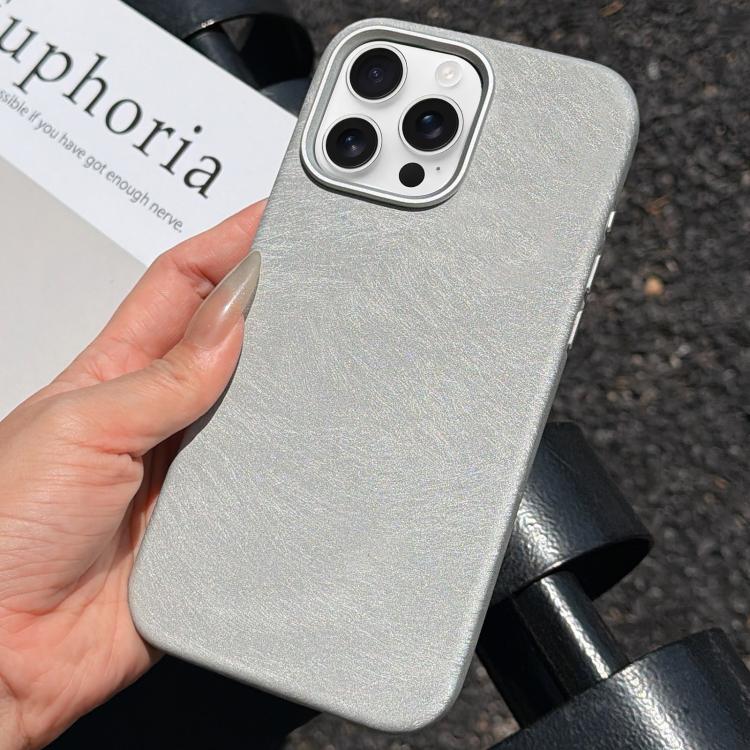 For iPhone 15 Pro Horsehair Pattern Magnetic Full Coverage TPU Phone Case
