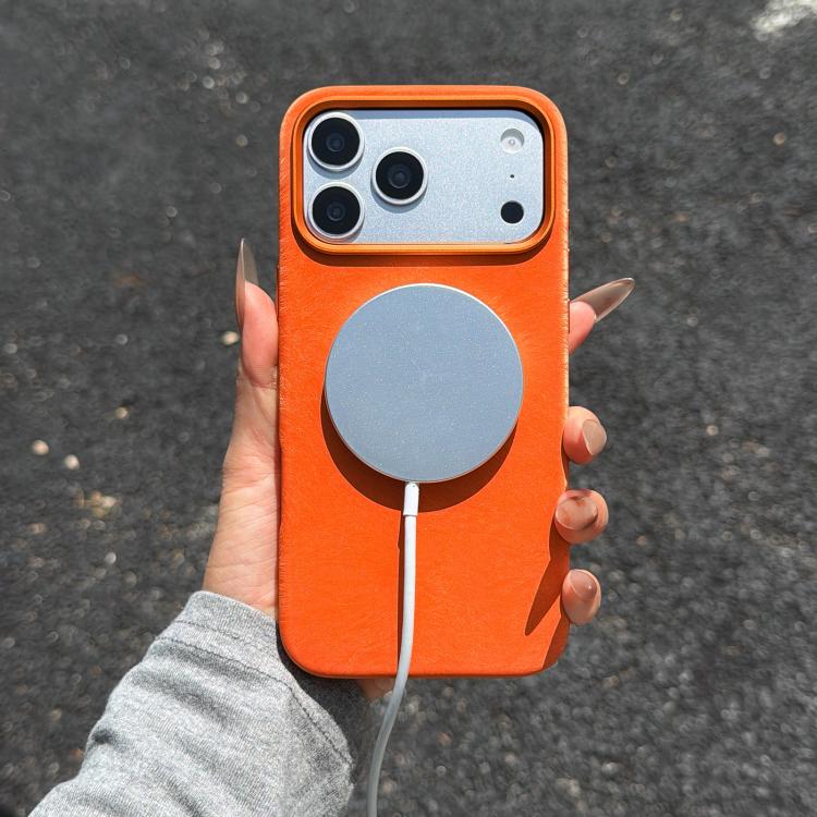 For iPhone 15 Plus Horsehair Pattern Magnetic Full Coverage TPU Phone Case