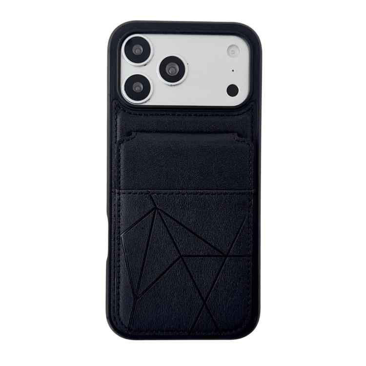 For iPhone 17 Multifunctional Vertical Flip Card Wallet Holder Vegan Leather Back Phone Case
