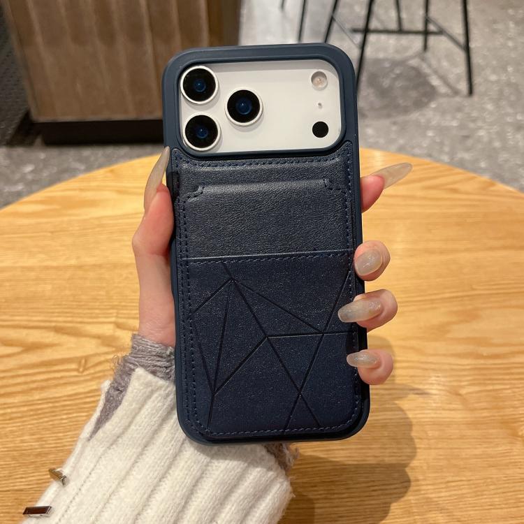 For iPhone 15 Pro Max Multifunctional Vertical Flip Card Wallet Holder Vegan Leather Back Phone Case