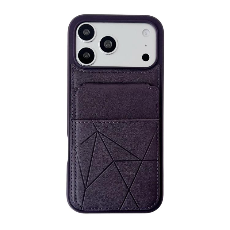 For iPhone 14 / 13 Multifunctional Vertical Flip Card Wallet Holder Vegan Leather Back Phone Case
