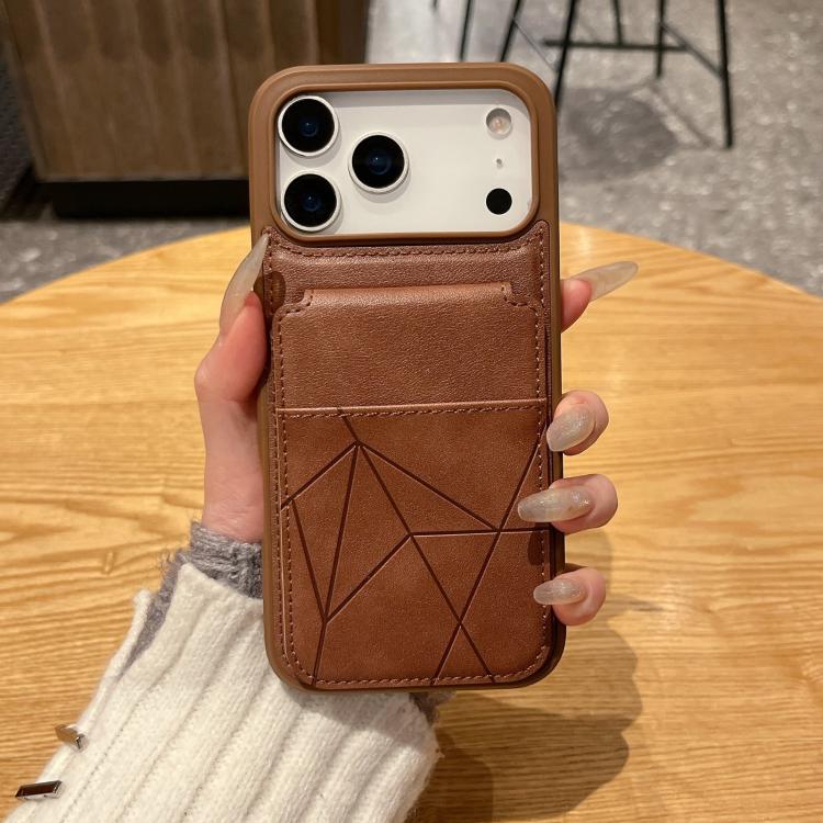 For iPhone 13 Pro Multifunctional Vertical Flip Card Wallet Holder Vegan Leather Back Phone Case