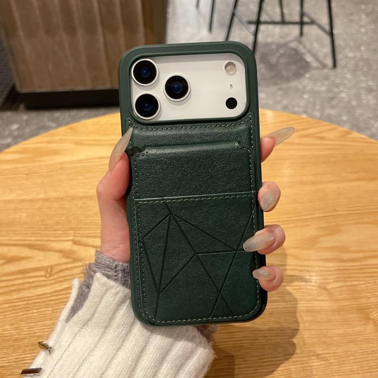For iPhone 12 Pro Max Multifunctional Vertical Flip Card Wallet Holder Vegan Leather Back Phone Case