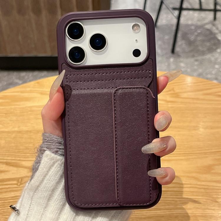 For iPhone 17 Pro Max Multifunctional Premium Card Bag Holder Phone Case