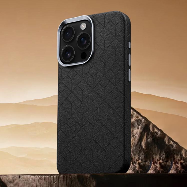 For iPhone 13 Pro Rubik Cube Series Embossed Grid Pattern Magnetic Phone Case