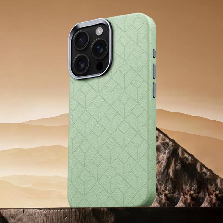 For iPhone 12 Pro Max Rubik Cube Series Embossed Grid Pattern Magnetic Phone Case