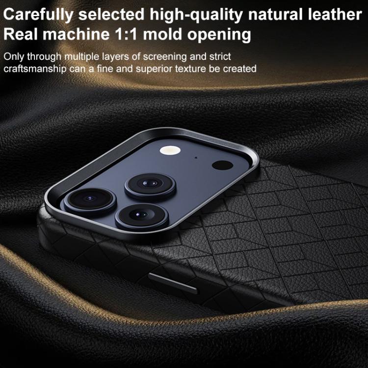 For iPhone 16 Pro Max Rubik Cube Series Embossed Grid Pattern Magnetic Phone Case