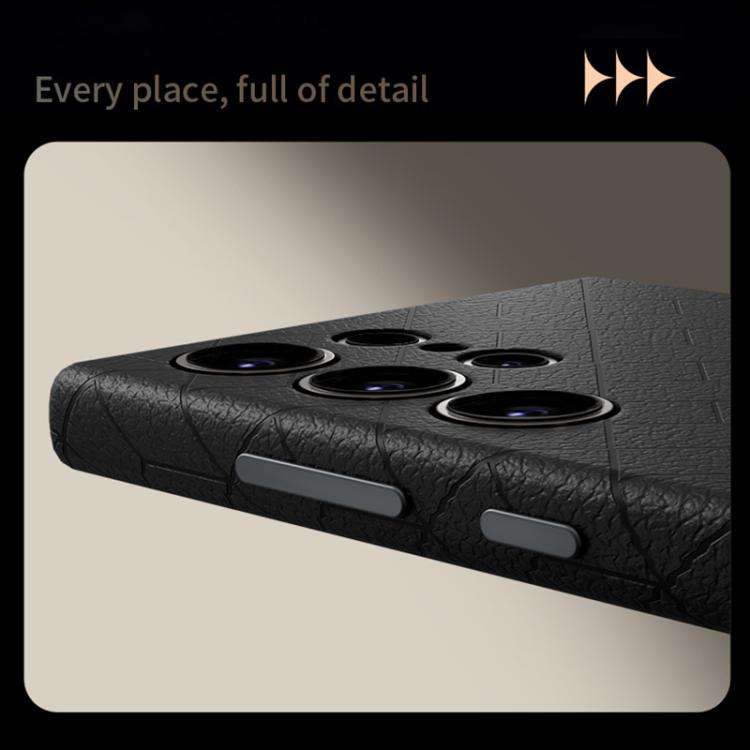 For Samsung Galaxy S23 Ultra 5G Rubik Cube Series Embossed Grid Pattern Magnetic Phone Case