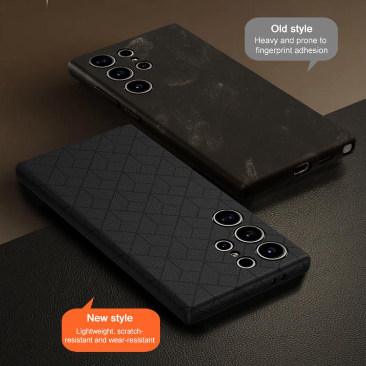 For Samsung Galaxy S23 Ultra 5G Rubik Cube Series Embossed Grid Pattern Magnetic Phone Case