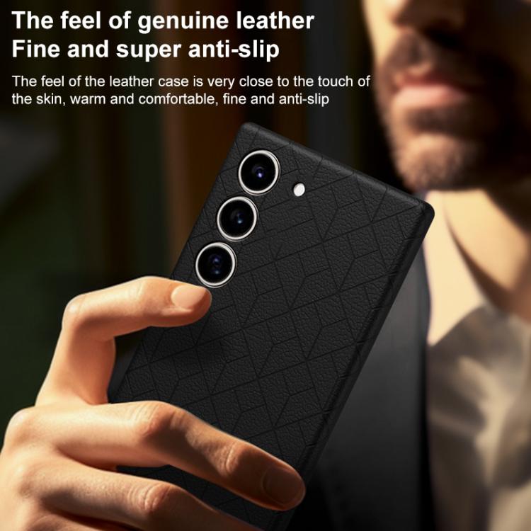 For Samsung Galaxy S23+ 5G Rubik Cube Series Embossed Grid Pattern Magnetic Phone Case