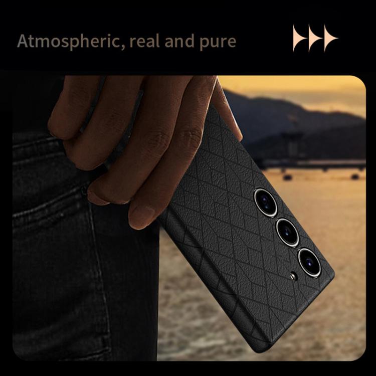 For Samsung Galaxy S23+ 5G Rubik Cube Series Embossed Grid Pattern Magnetic Phone Case