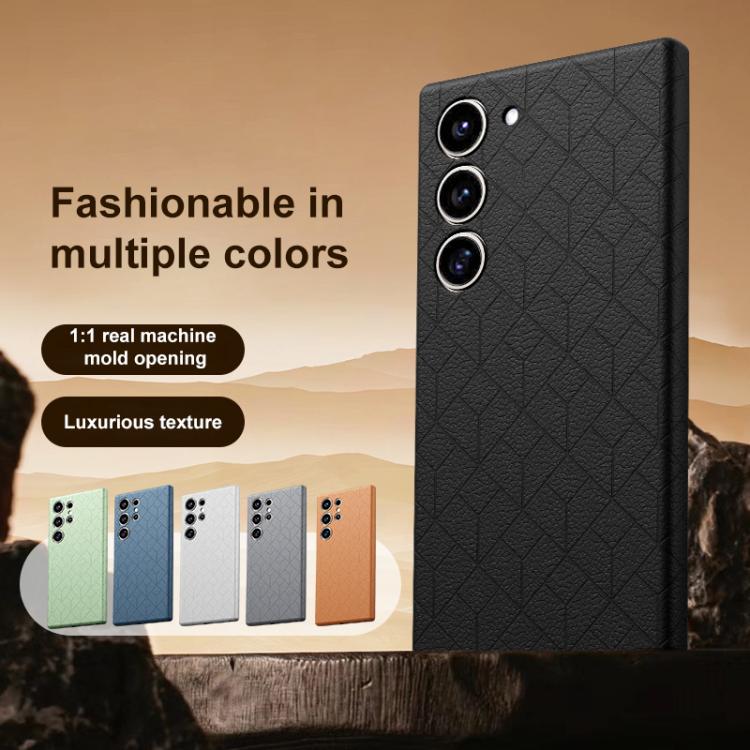 For Samsung Galaxy S23+ 5G Rubik Cube Series Embossed Grid Pattern Magnetic Phone Case