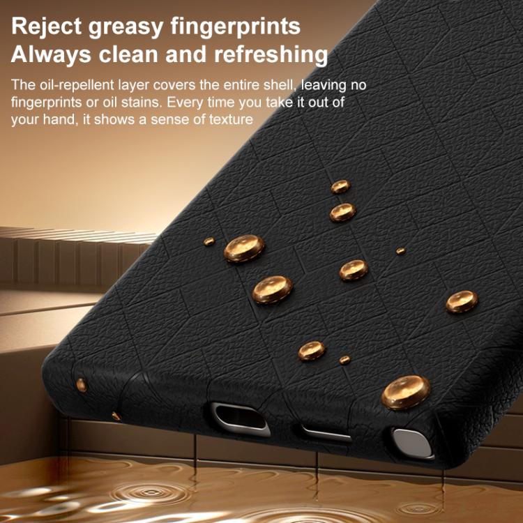 For Samsung Galaxy S23 5G Rubik Cube Series Embossed Grid Pattern Magnetic Phone Case