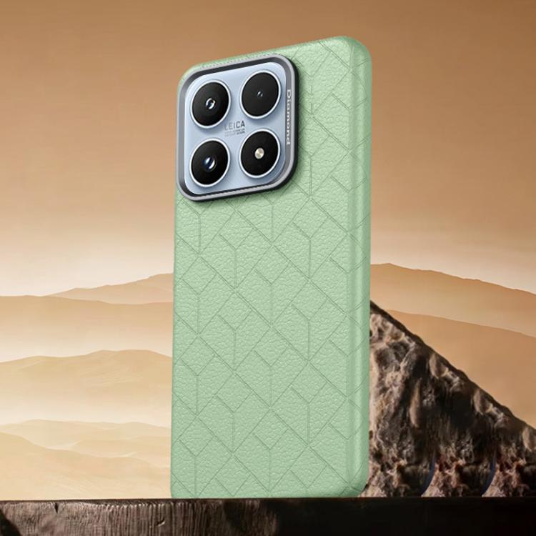 For Xiaomi 17 Rubik Cube Series Embossed Grid Pattern Magnetic Phone Case