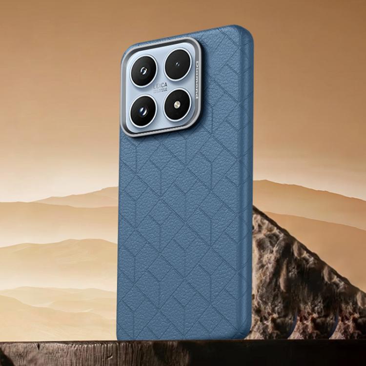 For Xiaomi 17 Rubik Cube Series Embossed Grid Pattern Magnetic Phone Case