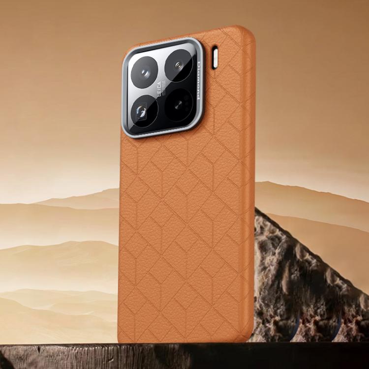 For Xiaomi 15S Pro Rubik Cube Series Embossed Grid Pattern Magnetic Phone Case