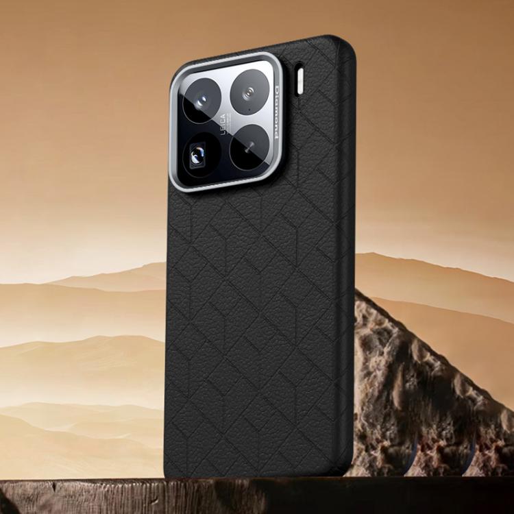 For Xiaomi 15 Pro Rubik Cube Series Embossed Grid Pattern Magnetic Phone Case