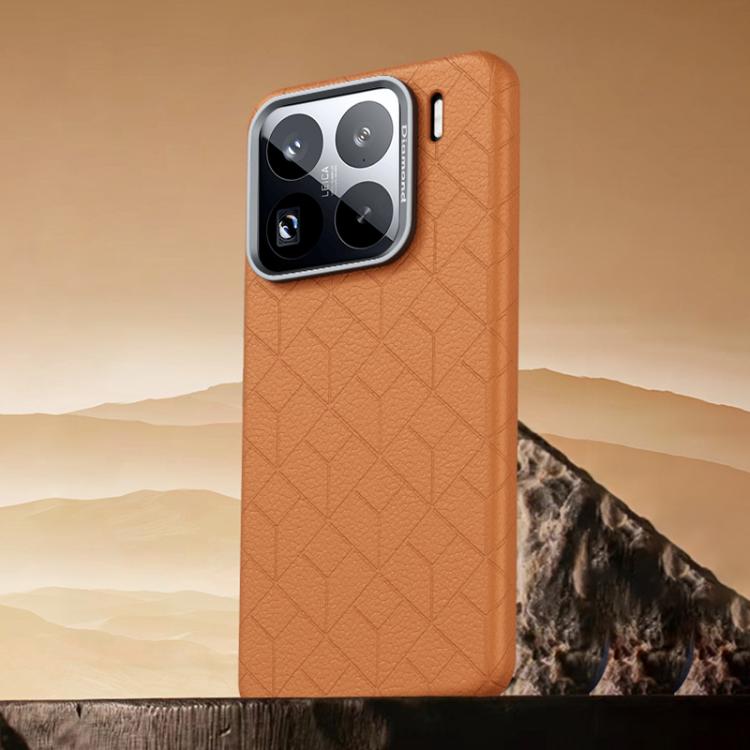 For Xiaomi 15 Pro Rubik Cube Series Embossed Grid Pattern Magnetic Phone Case