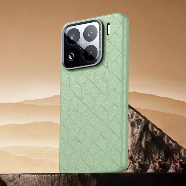 For Xiaomi 15 Pro Rubik Cube Series Embossed Grid Pattern Magnetic Phone Case