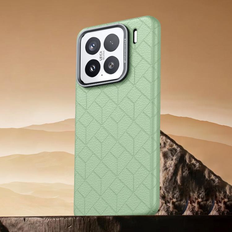 For Xiaomi 15 Rubik Cube Series Embossed Grid Pattern Magnetic Phone Case