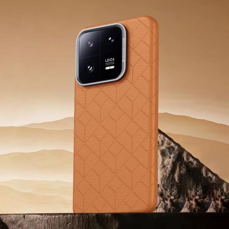 For Xiaomi 13 Pro Rubik Cube Series Embossed Grid Pattern Magnetic Phone Case