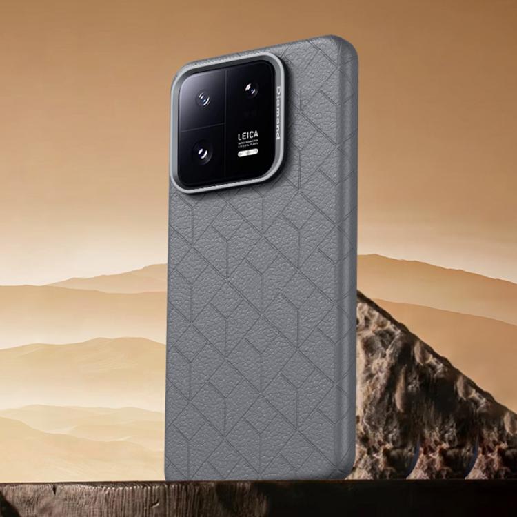 For Xiaomi 13 Pro Rubik Cube Series Embossed Grid Pattern Magnetic Phone Case
