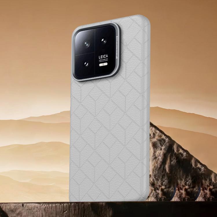 For Xiaomi 13 Pro Rubik Cube Series Embossed Grid Pattern Magnetic Phone Case