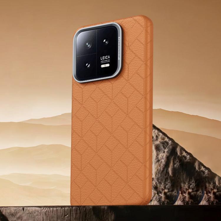 For Xiaomi 13 Rubik Cube Series Embossed Grid Pattern Magnetic Phone Case
