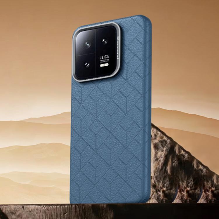 For Xiaomi 13 Rubik Cube Series Embossed Grid Pattern Magnetic Phone Case