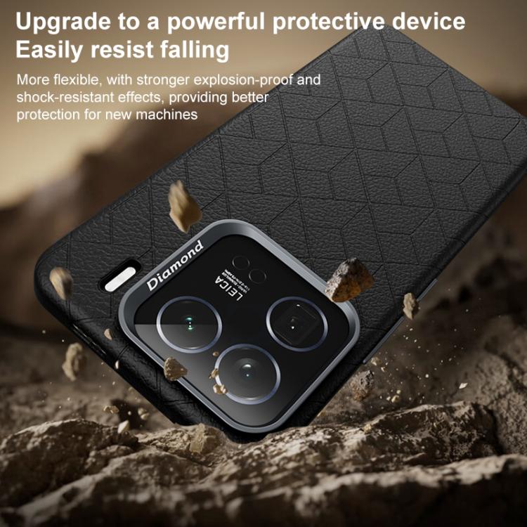 For Xiaomi 13 Pro Rubik Cube Series Embossed Grid Pattern Magnetic Phone Case