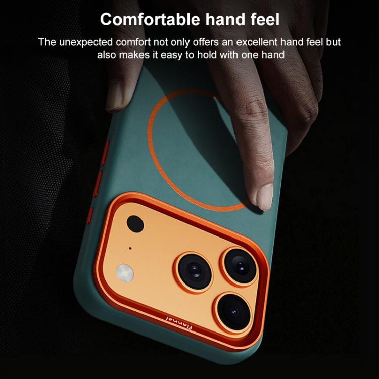 For iPhone 17 Pro Elephant Leather Full Coverage Magnetic Microfiber Leather PC Phone Case