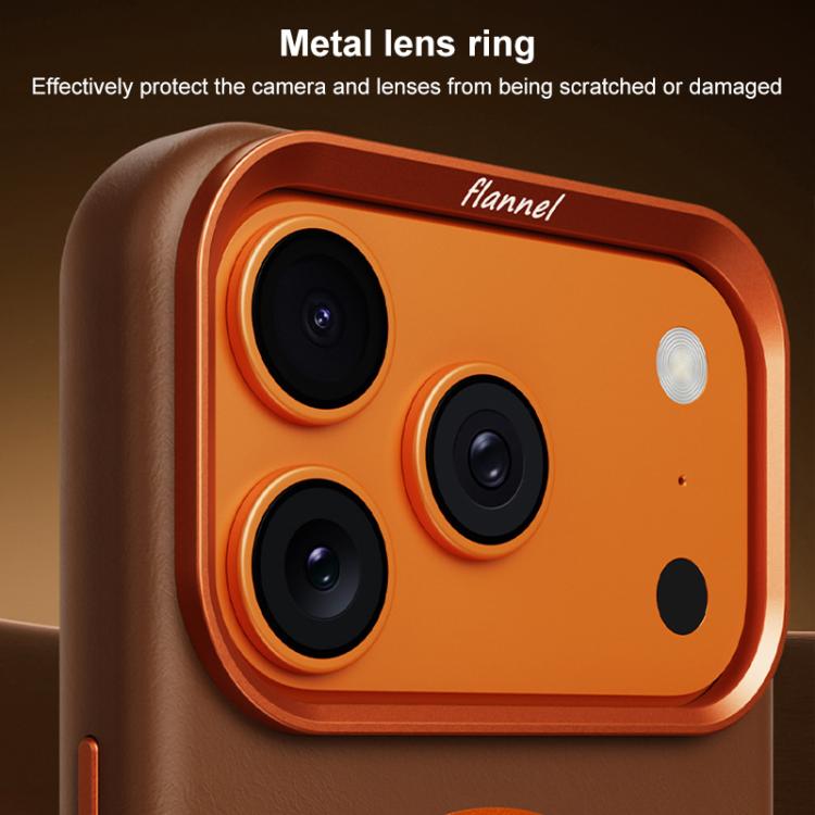 For iPhone 17 Pro Elephant Leather Full Coverage Magnetic Microfiber Leather PC Phone Case